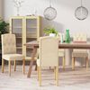 vidaXL Chaises &agrave; manger lot de 4 cr&egrave;me tissu