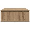 vidaXL Table basse ch&ecirc;ne artisanal 80 x 80 x 31 cm Bois d'ing&eacute;nierie