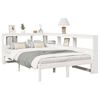 vidaXL Lit biblioth&egrave;que sans matelas blanc 120x190 cm bois pin massif