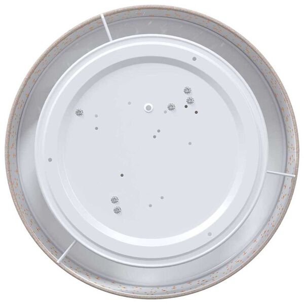 vidaXL Lampe de plafond Taupe 38 x 38 x 13,5 cm tissu