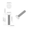 vidaXL Vis de verrou Uni 2647 pcs Argent&eacute; Acier