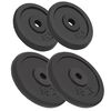 vidaXL Plaque de poids 4 pcs 2 x 10 kg + 2 x 5 kg Fonte