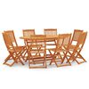 vidaXL Ensemble &agrave; manger d'ext&eacute;rieur pliable 9 pcs Bois d'eucalyptus