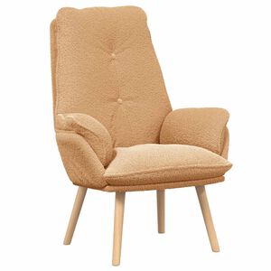 vidaXL fauteuil Beige 69 x 74 x 93 cm Tissu Sherpa