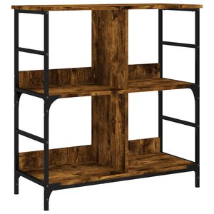 vidaXL Biblioth&egrave;que ch&ecirc;ne fum&eacute; 78,5x33x82 cm bois d'ing&eacute;nierie