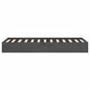 vidaXL Cadre de lit sans matelas gris bois massif 75x190 cm