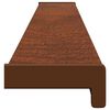 vidaXL Appui de fen&ecirc;tre Bois Brun 120 x 10 x 4,5 cm PVC
