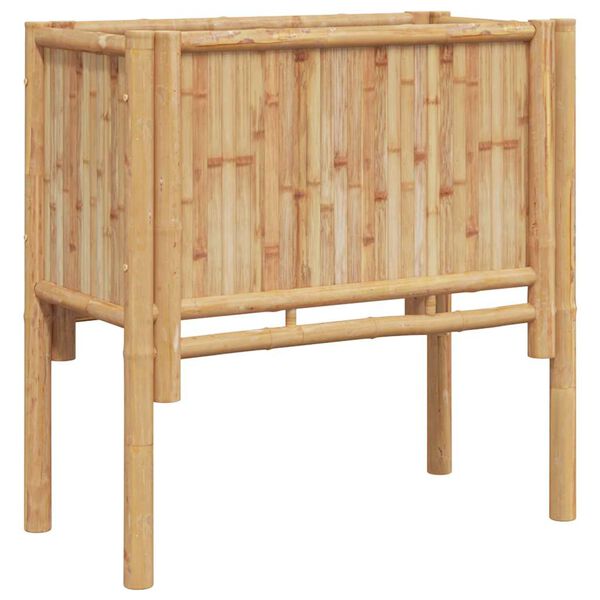 vidaXL Lit sur&eacute;lev&eacute; Marron 70 x 35 x 70 cm Bambou