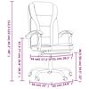 vidaXL Fauteuil inclinable de bureau Cr&egrave;me Similicuir