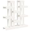 vidaXL Support &agrave; plantes Blanc 104,5x25x109,5 cm Bois massif de pin