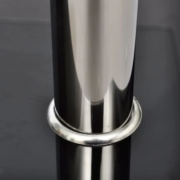 vidaXL Table basse avec 2 étagères Verre