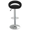 vidaXL Tabouret de bar Noir Similicuir