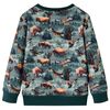 Sweatshirt pour enfants vert foncé 92