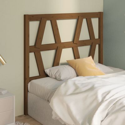 vidaXL Tête de lit Marron miel 81x4x100 cm Bois massif de pin