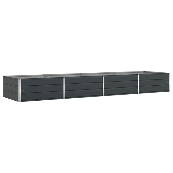 vidaXL Jardini&egrave;re Anthracite 195 x 100 x 45 cm Acier galvanis&eacute;