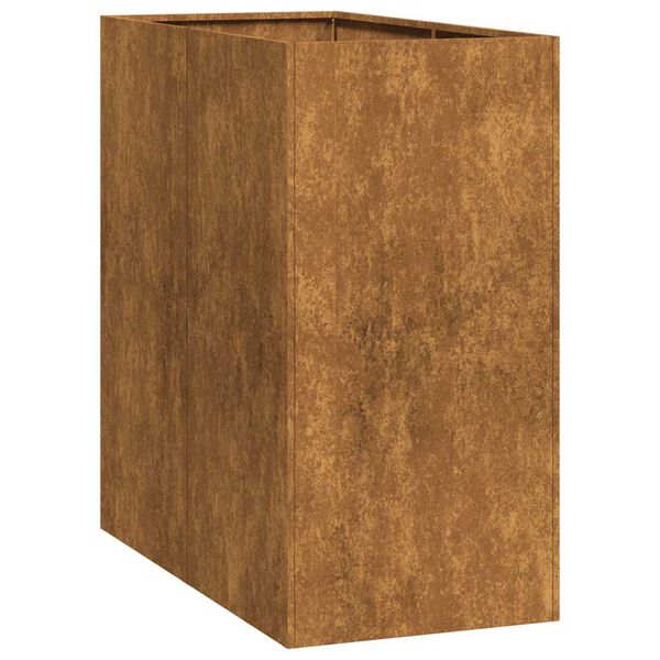 vidaXL Jardini&egrave;re rouill&eacute; 40x80x80 cm acier inoxydable