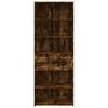 vidaXL Buffet haut ch&ecirc;ne fum&eacute; 70x42,5x185 cm bois d'ing&eacute;nierie