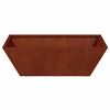 vidaXL Cache-pot de jardin Rouill&eacute; 50 x 50 x 15 cm
