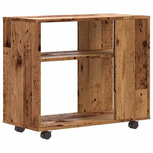 vidaXL Table d'appoint vieux bois 70x35x60,5 cm bois d'ing&eacute;nierie