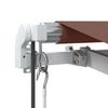 vidaXL Auvent r&eacute;tractable automatique marron 400x350 cm