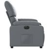 vidaXL Fauteuil inclinable &eacute;lectrique Gris Similicuir