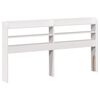 vidaXL Cadre de lit sans matelas blanc 140x190 cm bois de pin massif