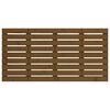 vidaXL T&ecirc;te de lit murale Marron miel 126x3x63 cm Bois massif de pin