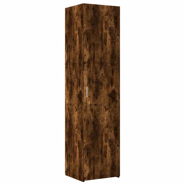 vidaXL Buffet haut ch&ecirc;ne fum&eacute; 45x42,5x185 cm bois d'ing&eacute;nierie