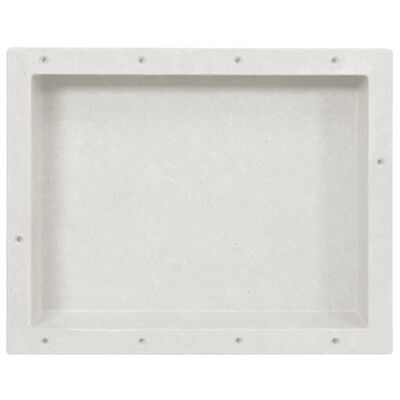 vidaXL Niche de douche Blanc mat 41x51x10 cm