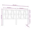 vidaXL T&ecirc;te de lit Blanc 206x4x100 cm Bois massif de pin