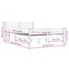 vidaXL Cadre de lit sans matelas marron miel bois massif 150x200 cm