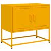 vidaXL Meuble TV jaune moutarde 68,5x39x60,5 cm acier