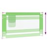 vidaXL Barri&egrave;re de s&eacute;curit&eacute; de lit d'enfant Vert 140x25 cm Tissu