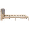 vidaXL Cadre de lit avec t&ecirc;te de lit Marron 150 x 200 cm Pin massif