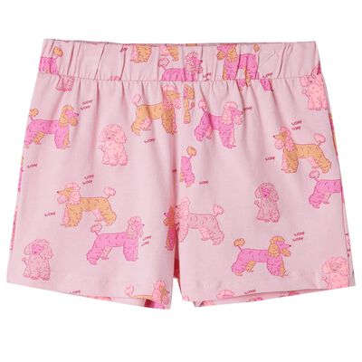 Pyjamas à manches courtes pour enfants rose clair 116