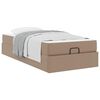 vidaXL Cadre de lit avec matelas Autre 2 pc Tan PVC