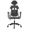 vidaXL Chaise de jeu Noir et blanc Similicuir