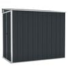 vidaXL Abri de jardin mural Anthracite 118x194x178 cm M&eacute;tal