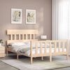 vidaXL Cadre de lit sans matelas 140x190 cm bois de pin massif