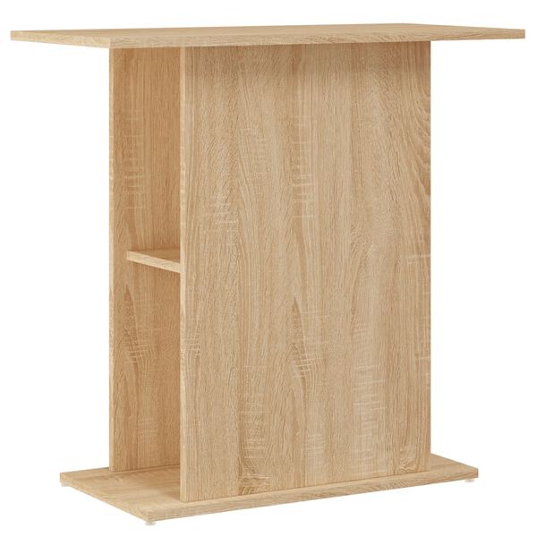 vidaXL Support d'aquarium Ch&ecirc;ne Sonoma 75x36x72,5 cm Bois d'ing&eacute;nierie