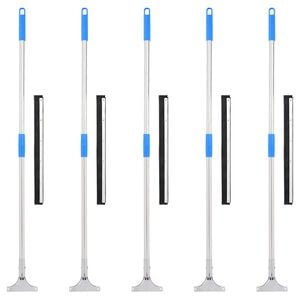 vidaXL Raclettes &agrave; plancher 5 pcs 45x122,5 cm acier et caoutchouc