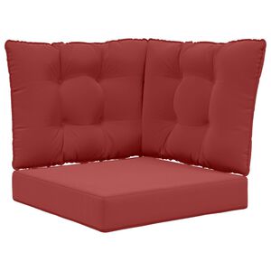 vidaXL Coussin de canap&eacute; d'ext&eacute;rieur Polyester Bordeaux 50,5 x 50,5 cm
