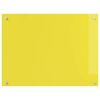 vidaXL Protection de cuisine Jaune 80 x 60 x 0,6 cm verre tremp&eacute;