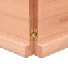 vidaXL Dessus de table bois massif trait&eacute; bordure assortie
