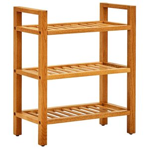 vidaXL &Eacute;tag&egrave;re &agrave; chaussures &agrave; 3 niveaux 50x27x60 cm Ch&ecirc;ne massif