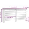 vidaXL Cache-Radiateur Ch&ecirc;ne noir 175 x 20 x 82 cm Bois d'ing&eacute;nierie