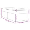 vidaXL Sommier &agrave; lattes de lit avec matelas Gris clair 100x200cm Tissu