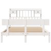 vidaXL Lit bibliothèque sans matelas blanc 140x200 cm bois pin massif