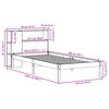 vidaXL Lit biblioth&egrave;que sans matelas blanc 90x200cm bois de pin massif