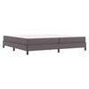 vidaXL Cadre de lit avec matelas Gris 200 x 200 cm tissu